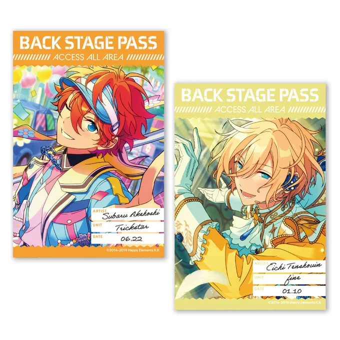 バックステージPASS風ステッカー